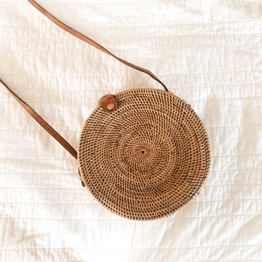 Rattan purse